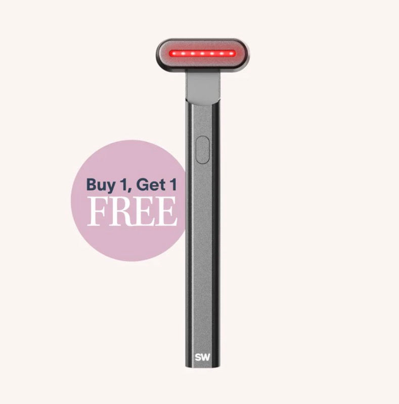 SolaWave 4-in-1 Radiant Renewal Skincare Wand - Red Light Therapy, Galvanic Current, Warmth & Facial Massage